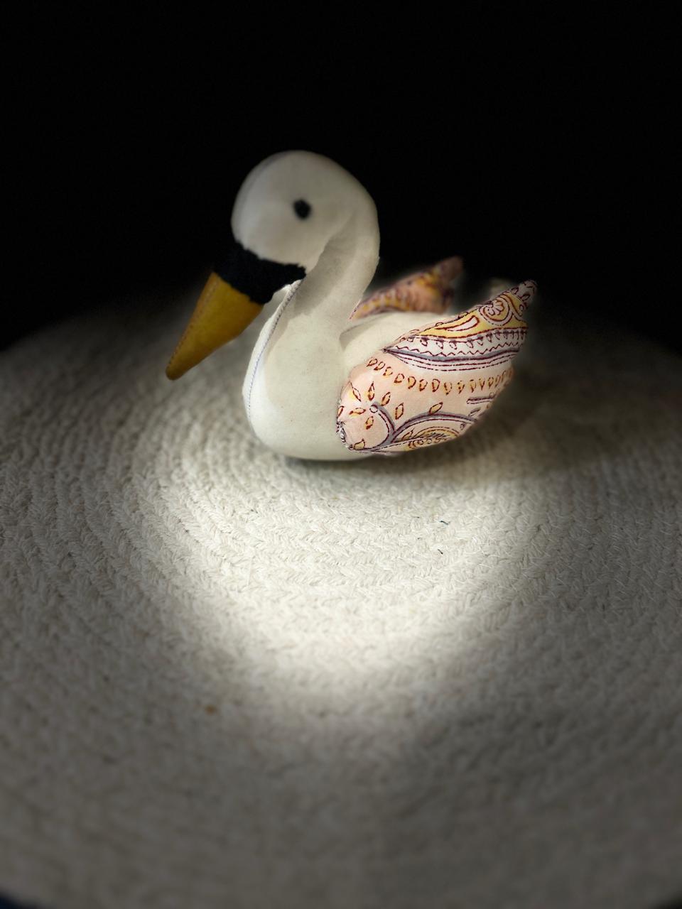 Swan Paper Weight/ Soft Toy